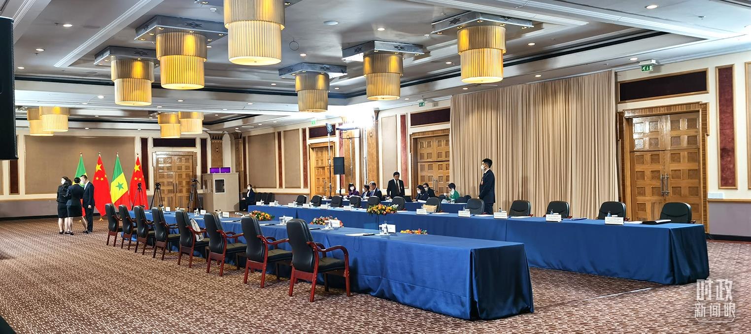 △23日下午，4場(chǎng)會(huì)見在這里舉行。（總臺(tái)央視記者郭鴻拍攝）