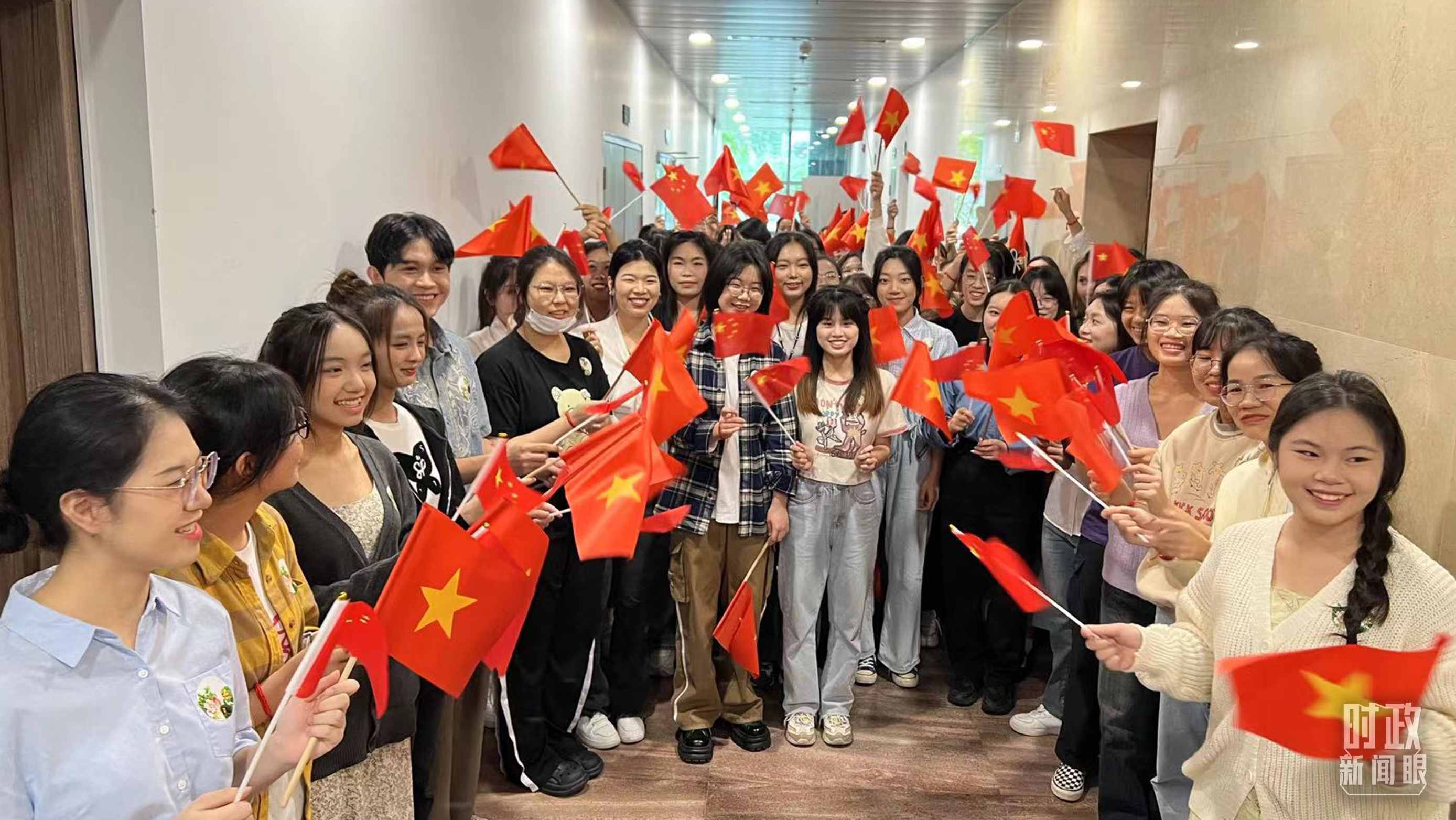 △中越青年齊聚一堂。（總臺央視記者程鋮拍攝）