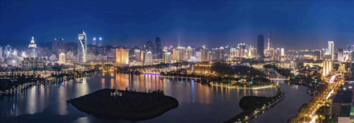 筼筜夜色。（圖源：人民日報）