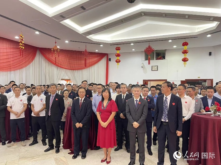 駐尼日利亞使館春節(jié)招待會現(xiàn)場。人民網記者 姜宣攝