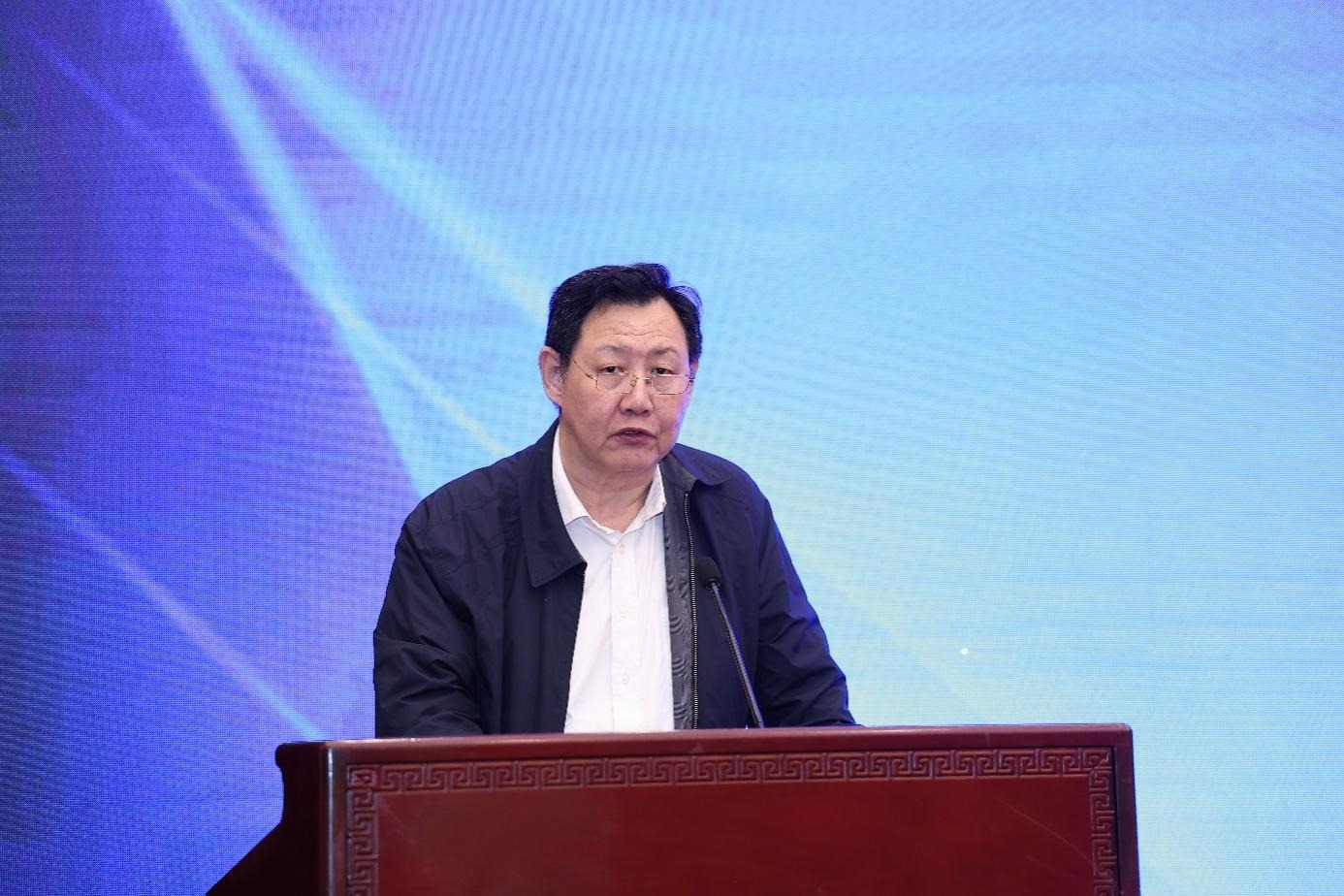 中國物流與采購聯(lián)合會黨委副書記余平致辭。主辦方供圖