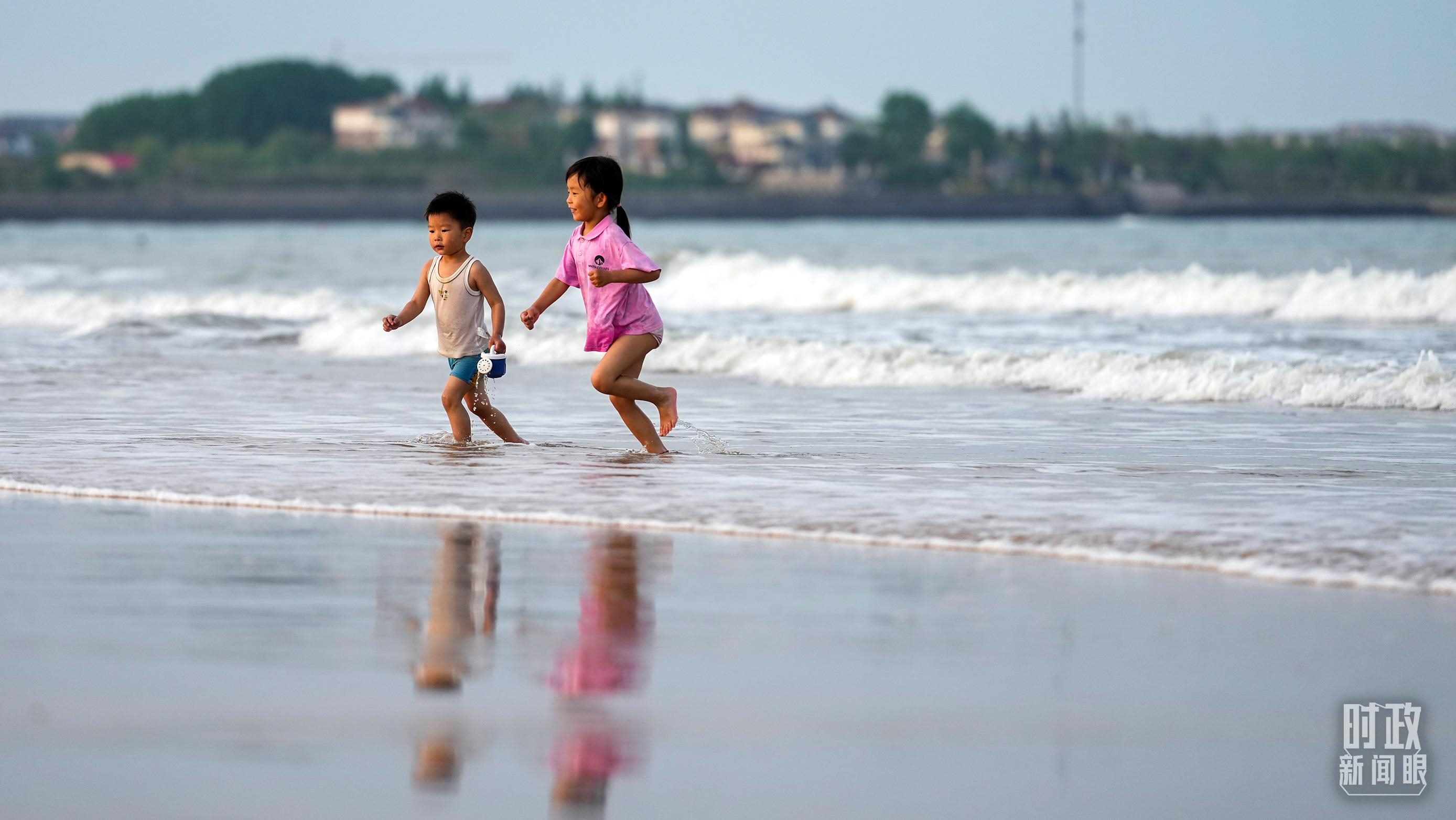 山東日照陽光海岸。（總臺國廣記者李晉拍攝）