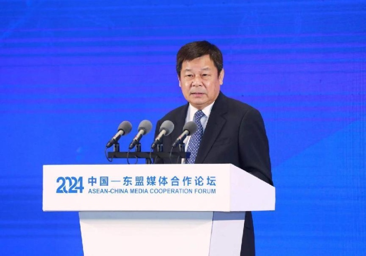 杜占元致辭。中國外文局供圖