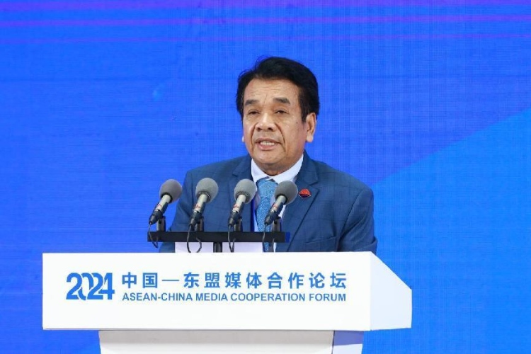 韓桑阿致辭。中國外文局供圖